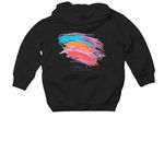 Shady Lane Toddlers, a Black Toddler Pullover Hoodie (back-view)
