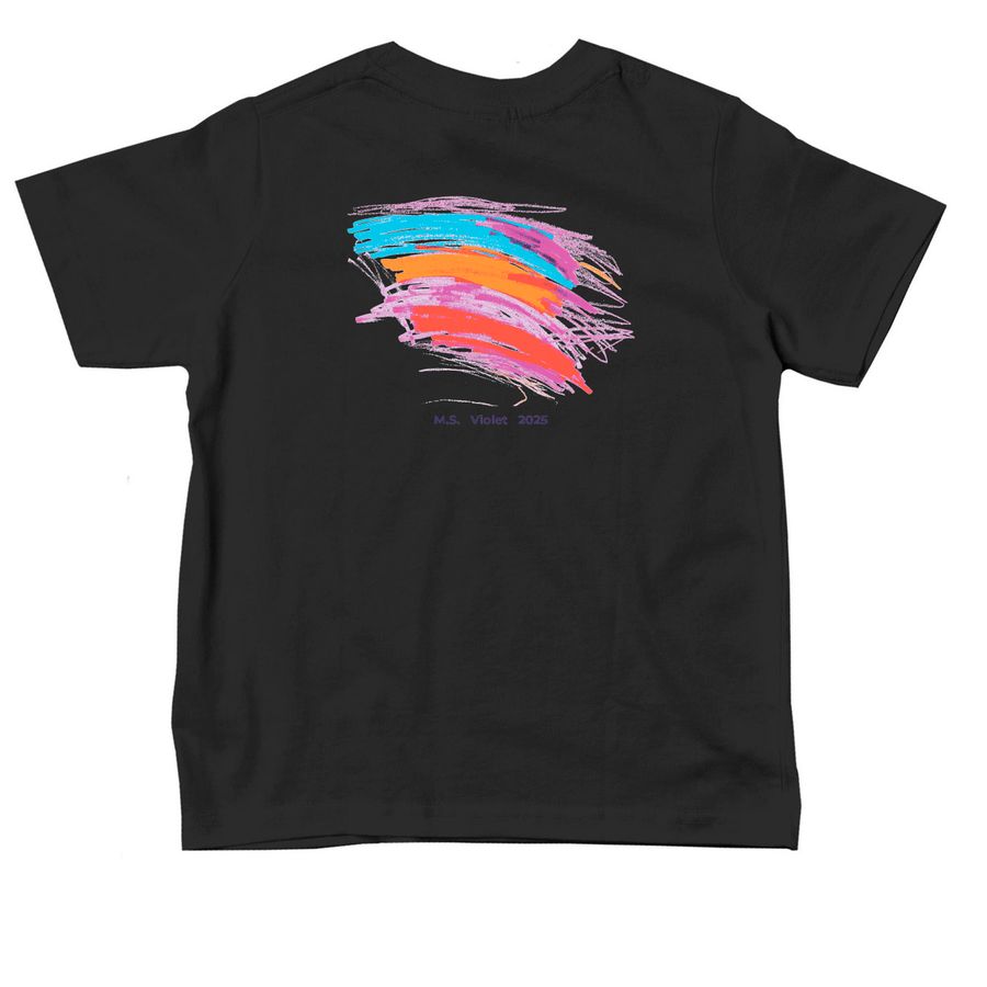 Shady Lane Toddlers, a Black Toddler Tee (back-view)
