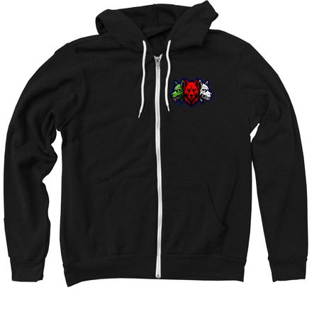 Dogs Of War Tee&nbsp;, a Black Zip Up Hoodie