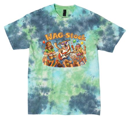 WAG-Stock, a Planet Earth Colorburst Crystal Tie Dye Tee