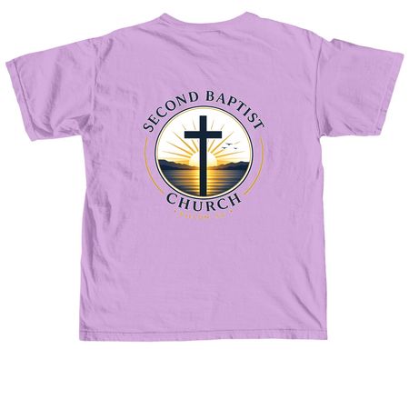 Second Baptist 2026, a Neon Violet Comfort Colors Unisex Tee