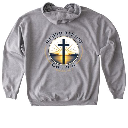 Second Baptist 2026, a Sport Grey Gildan Softstyle Pullover Hoodie