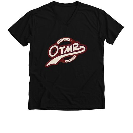 OTMR Live 2026 - Burgundy, a Solid Black Blend Premium V-Neck Tee