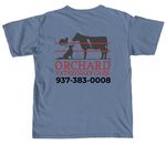 Orchard Veterinary Care, a Blue Jean Comfort Colors Unisex Tee (back-view)