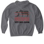 Orchard Veterinary Care, a Charcoal Gildan Softstyle Pullover Hoodie (back-view)
