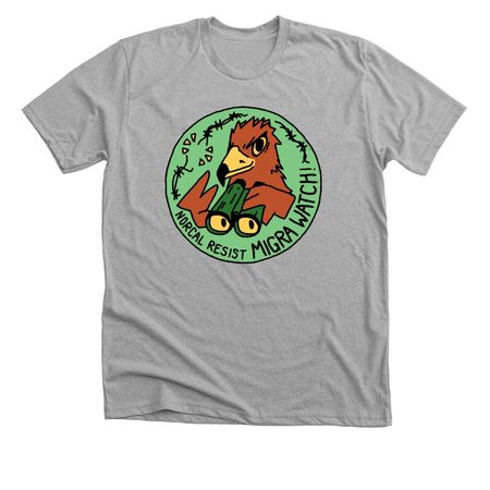 Eagle Eyes, a Athletic Heather Premium Unisex Tee