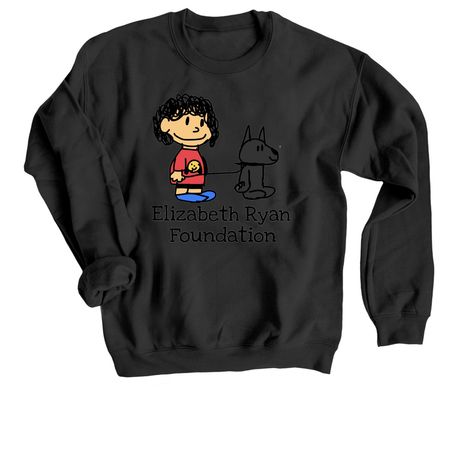 Elizabeth Ryan Foundation, a Black Crewneck Sweatshirt