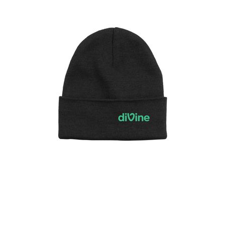 Divine Beanie, a Black Printed Base Camp Beanie