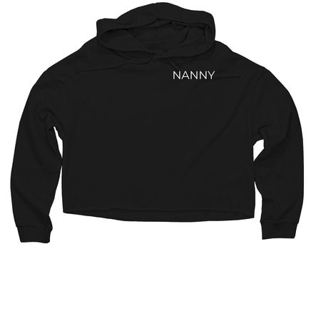Name Tag Collection, a Black Women?s Lightweight Cropped Hoodie
