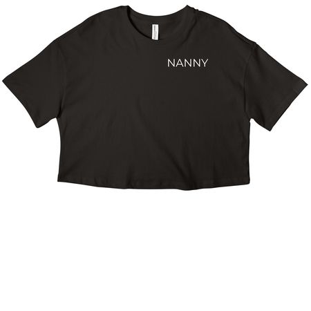 Name Tag Collection, a Black Women?s Cropped Cotton Tee