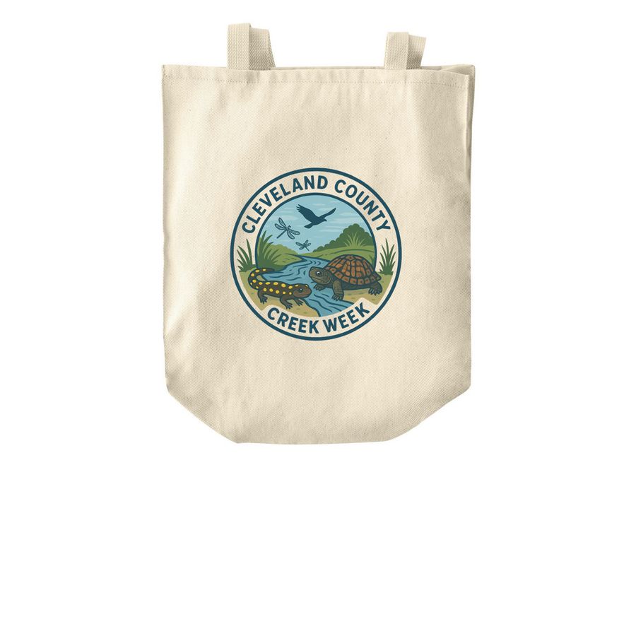 Tote-ally for the Creek, a Natural Over-the-Shoulder Shopping Tote Bag