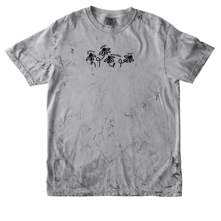 Grow Deep, Wander Far, a Smoke Comfort Colors Colorblast Tee