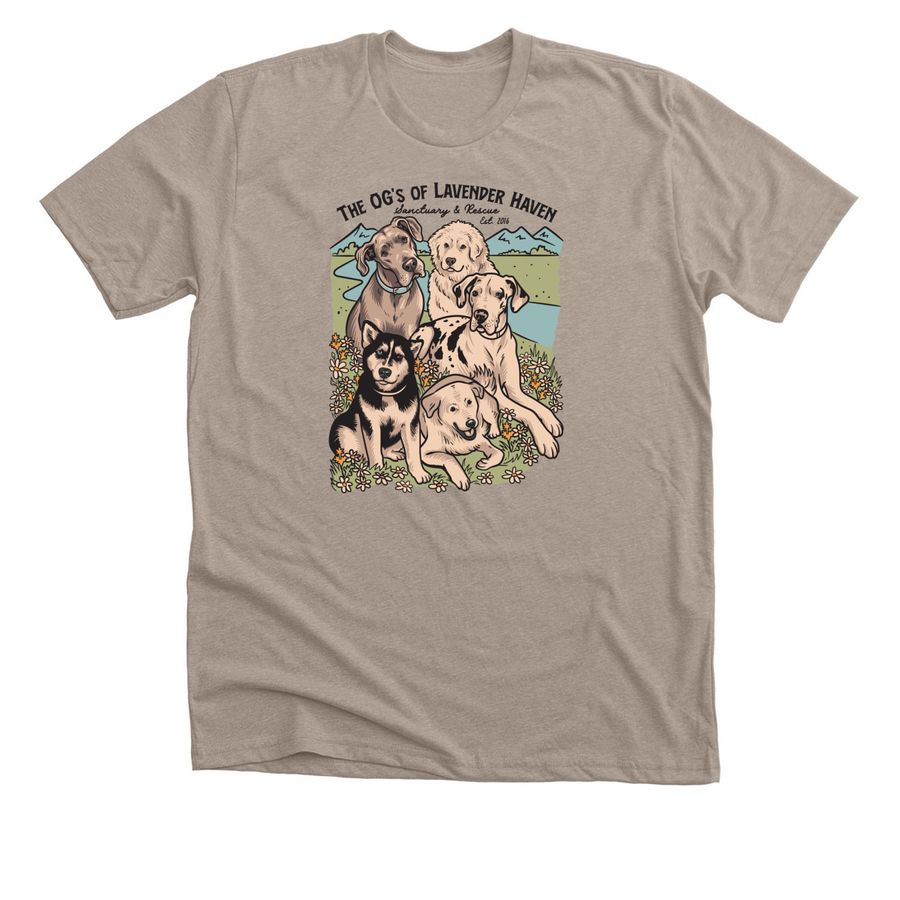 Lavender Haven (2026), a Heather Stone Premium Unisex Tee