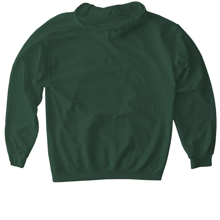 Polar Bear Shirts, a Forest Green Softstyle Pullover Hoodie (back-view)