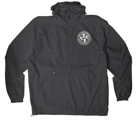 Stay dry on the go!, a Graphite Packable Anorak