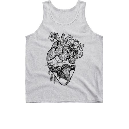 North Dakota Love, a Sport Grey Classic Unisex Tank Top