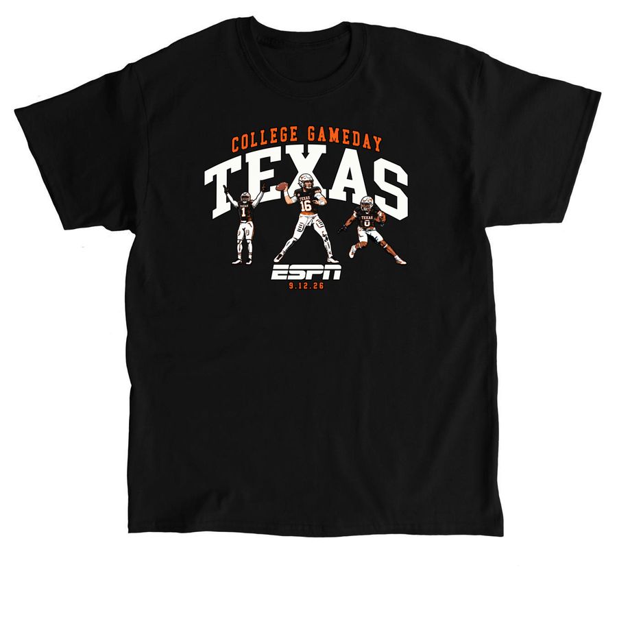 Texas Football 2026 ESPN College Gameday Week, a Black Classic Unisex Tee