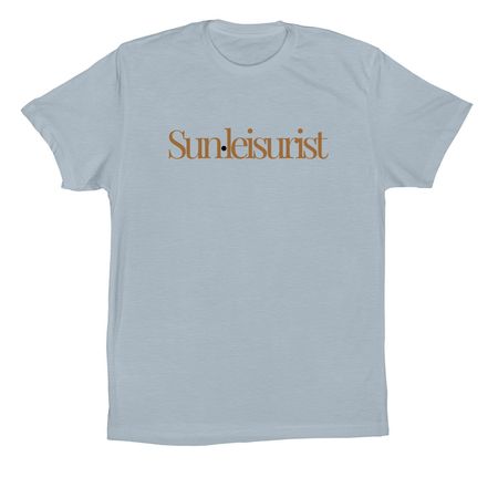 Sunleisurist, a Light Blue Premium Cotton Tee