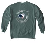 SPOT ON Dog Training, a Blue Spruce Comfort Colors Crewneck Sweatshirt (back-view)