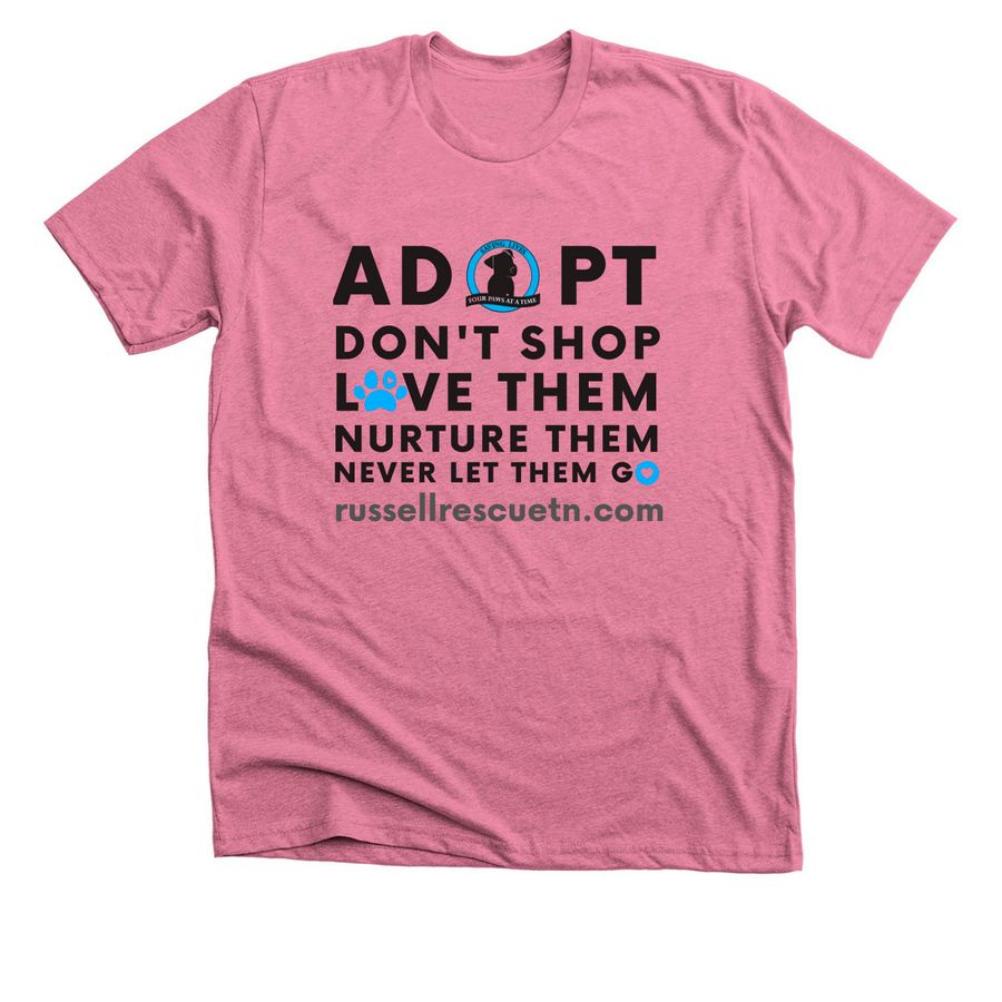 Adopt & Never Let them Go, a Heather Mauve Premium Unisex Tee