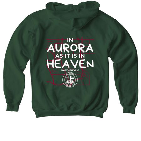 As It Is In Heaven, a Forest Green Youth Pullover Hoodie