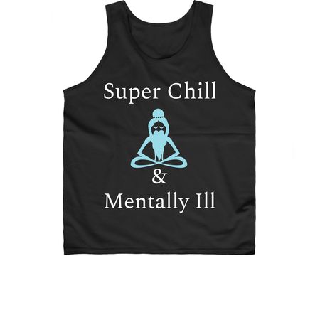 Tranquil chaos, a Black Classic Unisex Tank Top