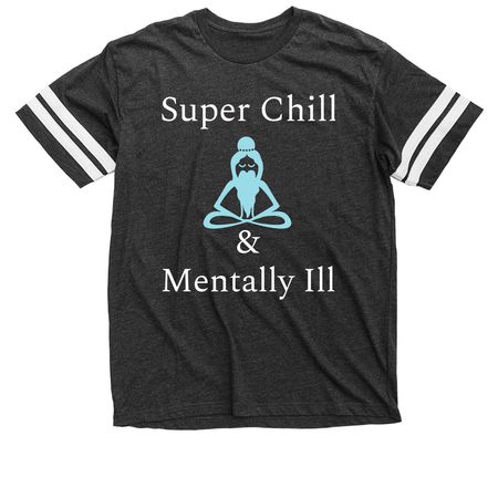 Tranquil chaos, a Vintage Smoke / White Football Jersey Tee
