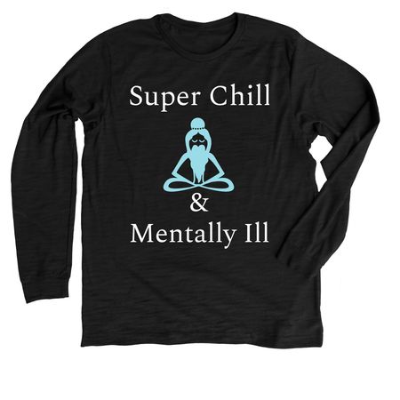 Tranquil chaos, a Solid Black Blend Premium Long Sleeve Tee