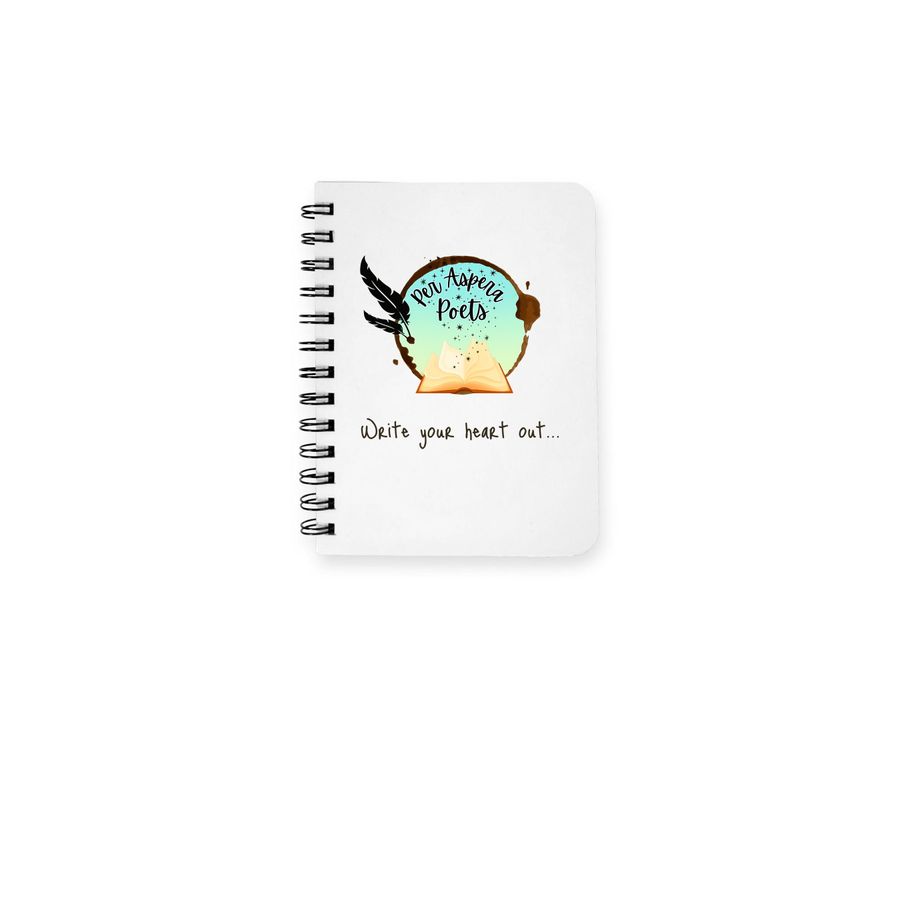 Per Aspera Poets, a White Spiral Notebook