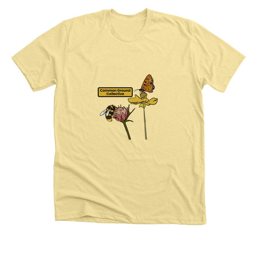 Common Ground Collective, a Heather French Vanilla Premium Unisex Tee
