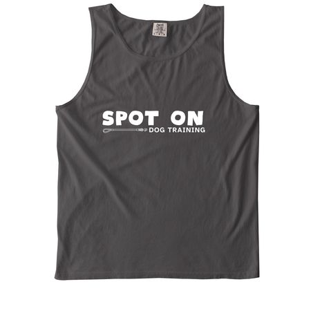 SPOT ON Dog Training, a Pepper Comfort Colors Tank Top