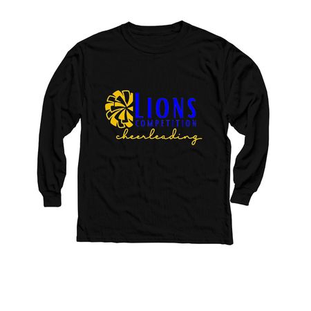 Elkhart Cheer - Competition, a Black Youth Long Sleeve Tee