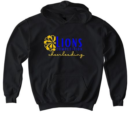 Elkhart Cheer - Competition, a Black Softstyle Youth Pullover Hoodie