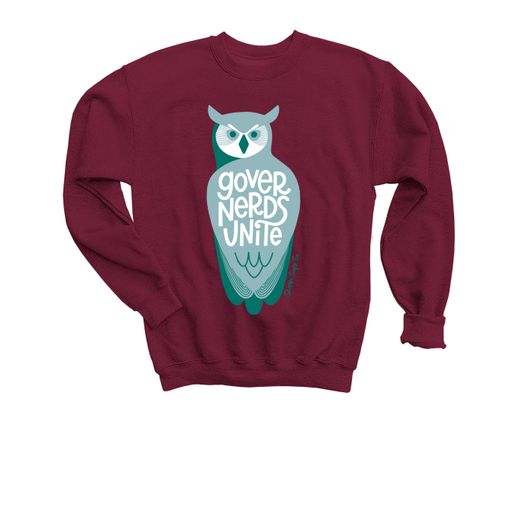 Governerds Unite Owl (Green) Youth Sweatshirt