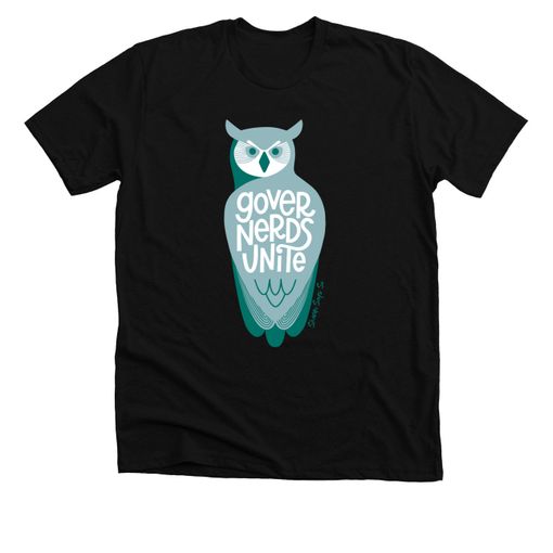 Governerds Unite Owl (Green) Premium Tee