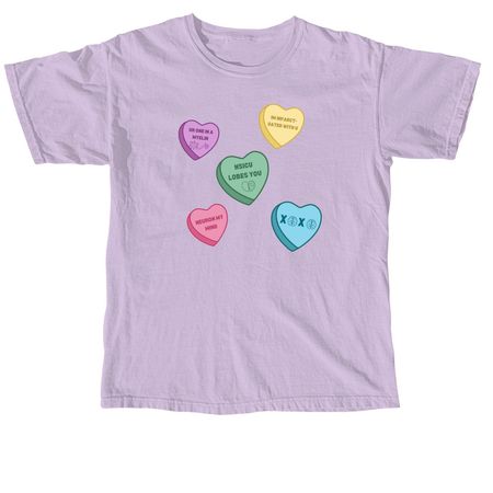 Neuro Valentine, a Orchid Comfort Colors Unisex Tee