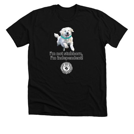 TGPR 25th Anniversary Ts #8 Not Stubborn!, a Solid Black Blend Premium Unisex Tee