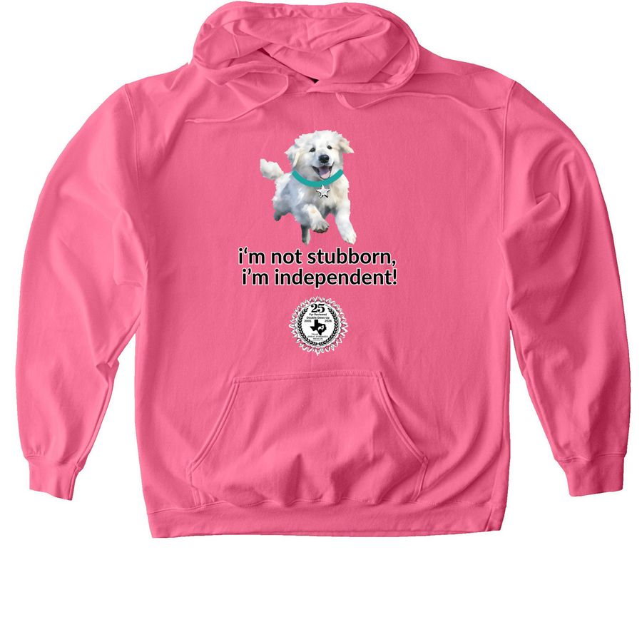 TGPR 25th Anniversary Ts #8 Not Stubborn!, a Pink Lemonade Softstyle Pullover Hoodie