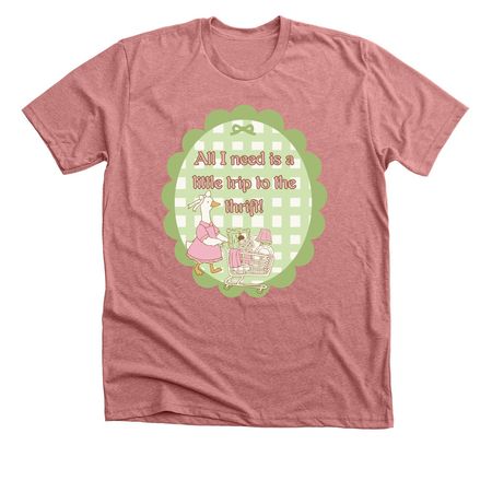Thrifty Goose, a Heather Mauve Premium Unisex Tee