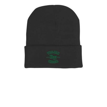 Trojan Cheer - Beanie, a Black Printed Cuffed Beanie