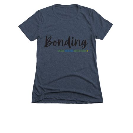 Ohana Healing Adventures - Bonding, a Midnight Navy Women's Slim Fit Tee