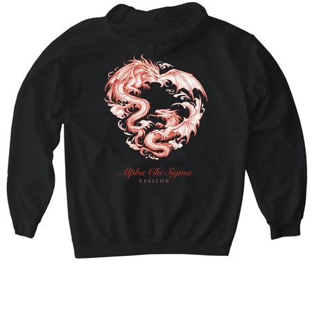 Wyvern Design, a Black Gildan Softstyle Pullover Hoodie