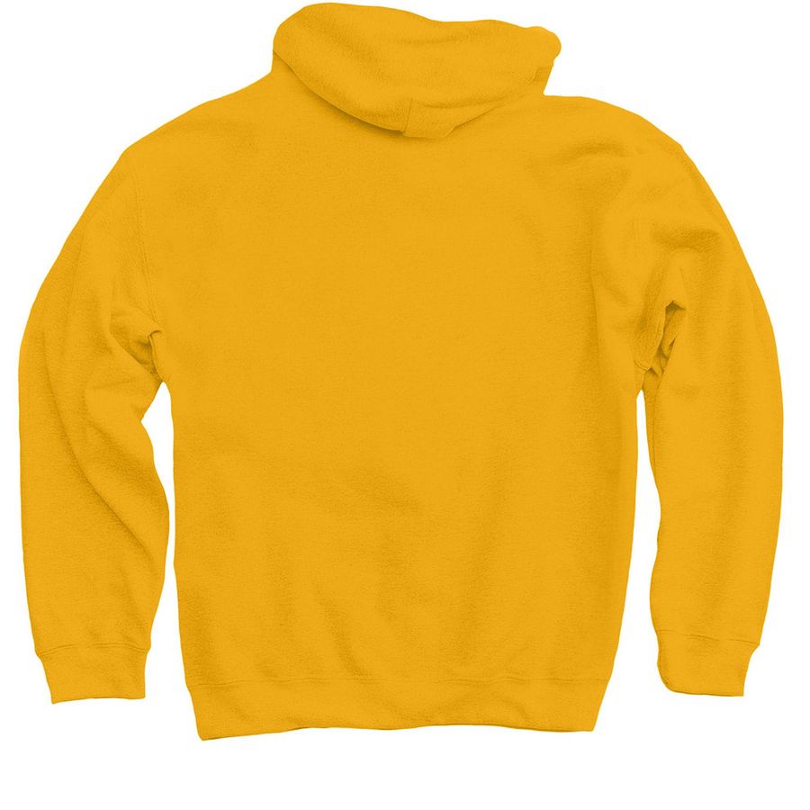 Large Blue Logo - Shirts + Sweatshirts, a Gold Pullover Hoodie (back-view)