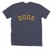 DOGS University Tee, a Heather Midnight Navy Premium Unisex Tee
