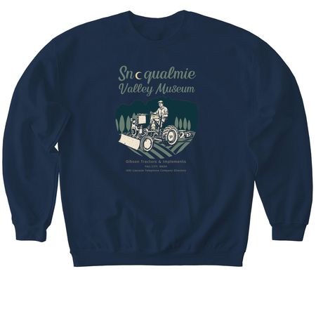 1931 Fall City Gibson Tractors, a Navy Softstyle Crewneck Sweatshirt