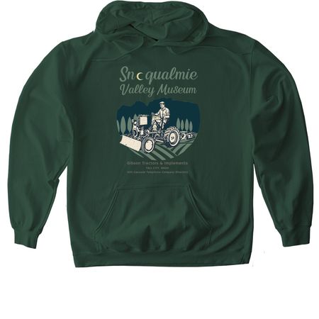 1931 Fall City Gibson Tractors, a Forest Green Softstyle Pullover Hoodie