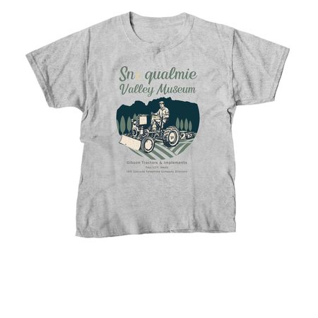 1931 Fall City Gibson Tractors, a Sport Grey Youth Unisex Tee