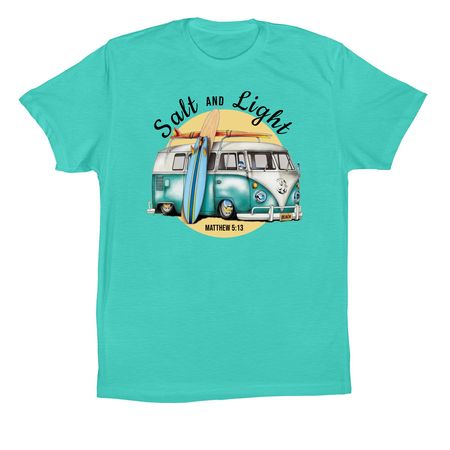 Salt and Light, a Teal Premium Cotton Tee