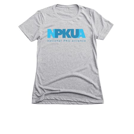 NPKUA Adult T-Shirts, a Dark Heather Grey Women's Slim Fit Tee