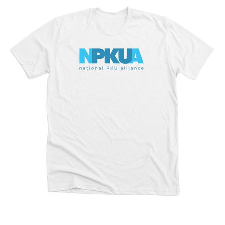 NPKUA Adult T-Shirts, a Solid White Blend Premium Unisex Tee